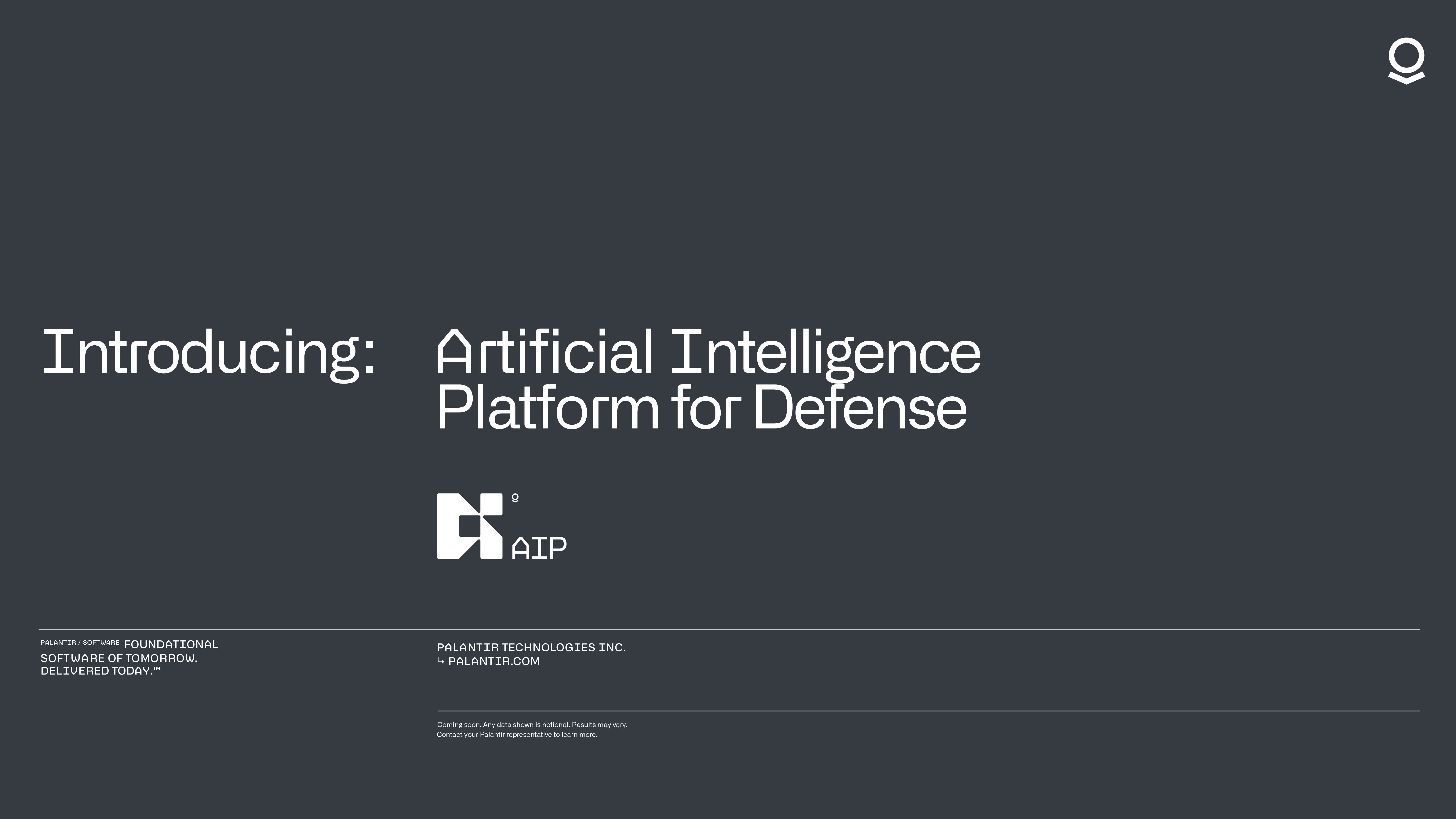 Palantir AIP For Defense