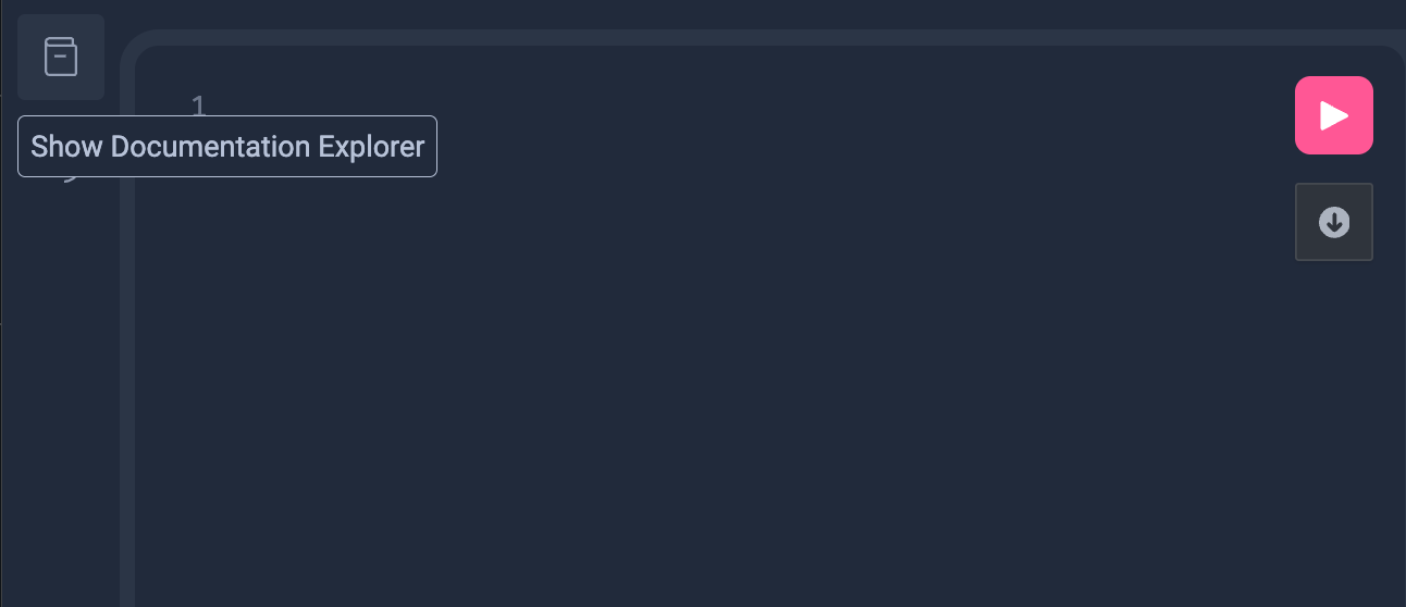 The Show Documentation button in the API explorer sidebar.
