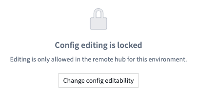 Config locked
