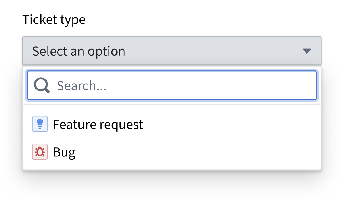 Create actions on interface