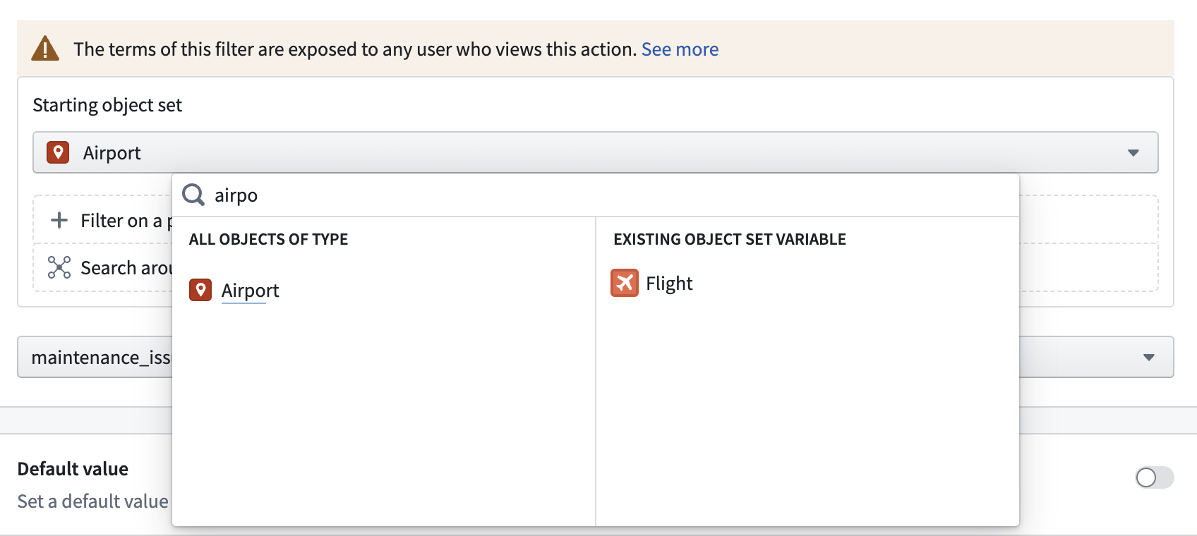 Object Dropdown Changing Starting Set