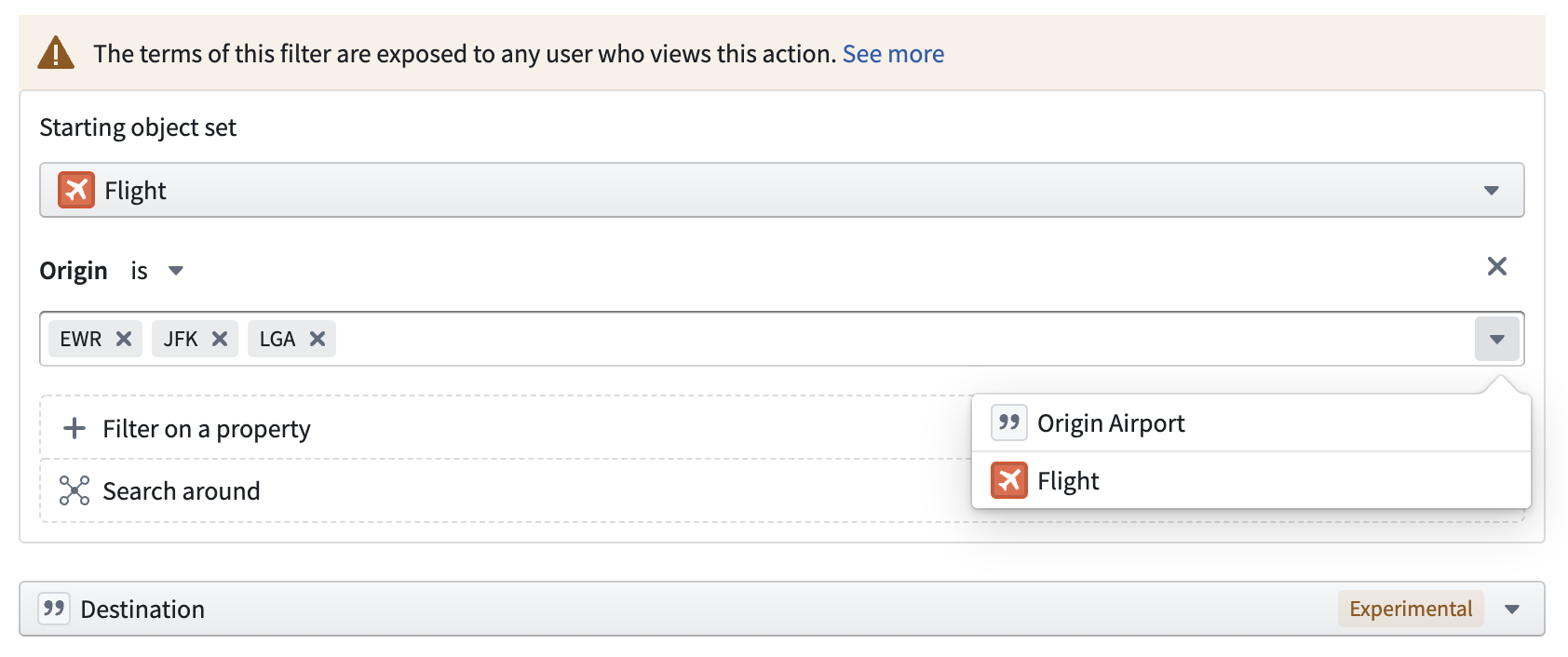 Object Dropdown Filtering on Property