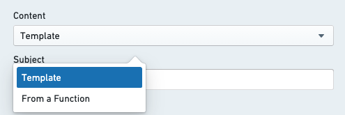 Content Type Dropdown