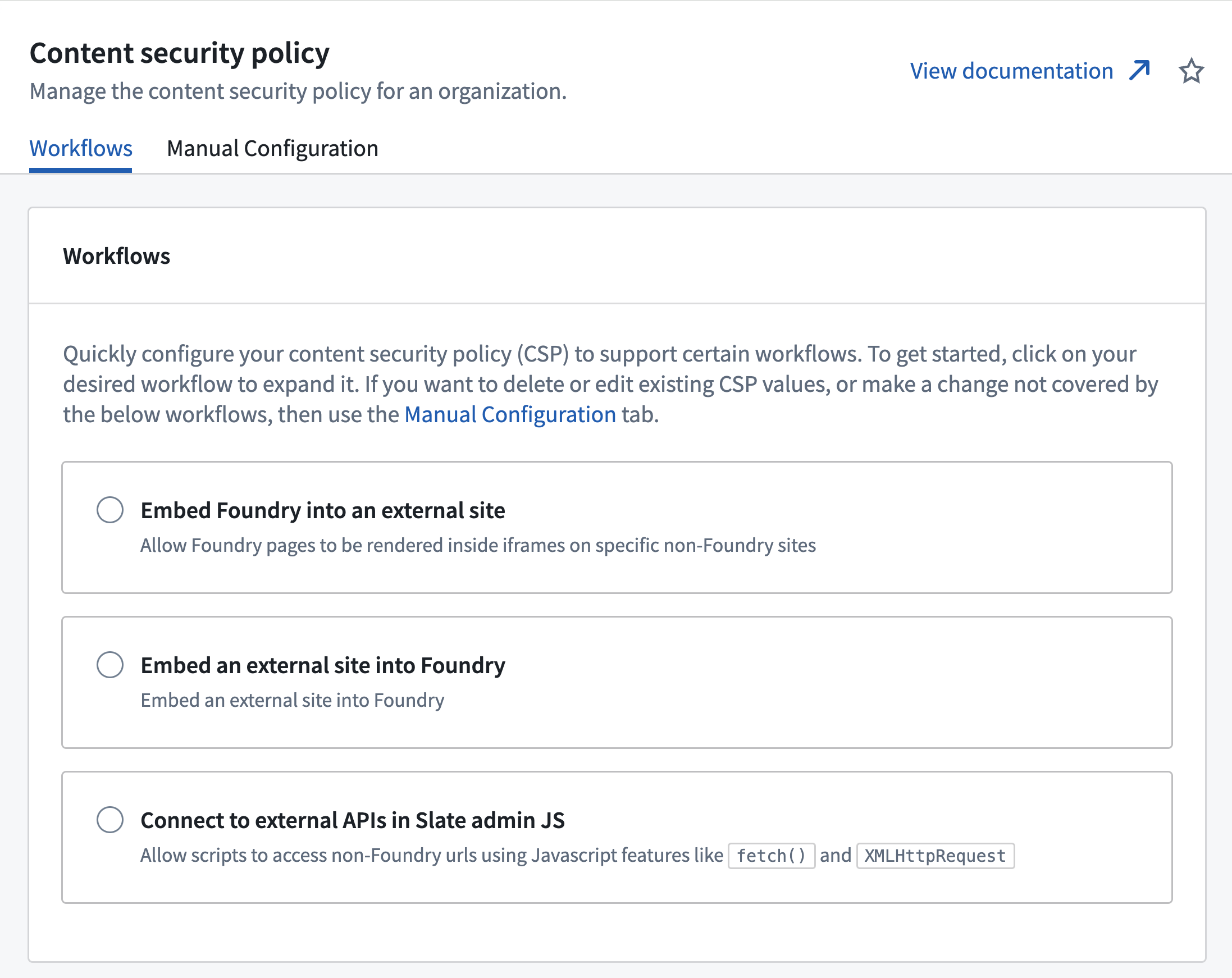 Content Security Policy main page