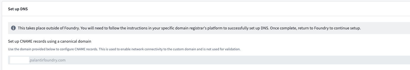 DNS settings.