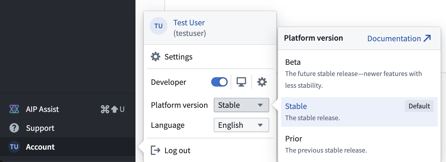 Change platform version.