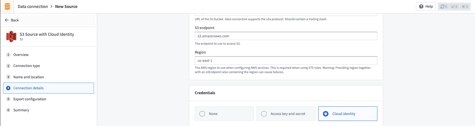 S3 Source With Cloud Identity