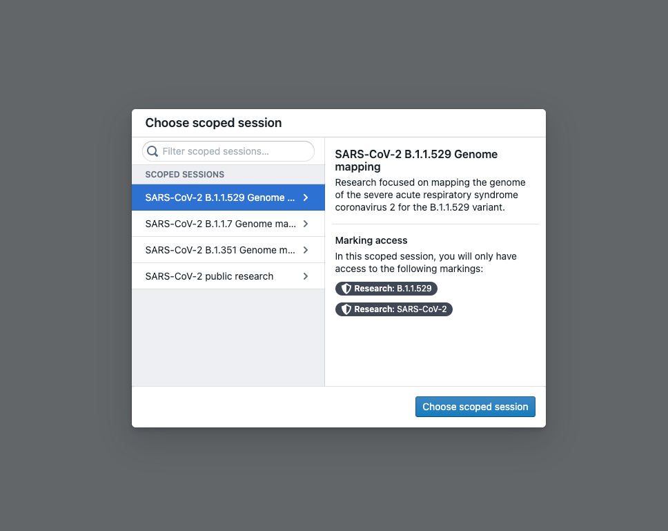 scoped session login example