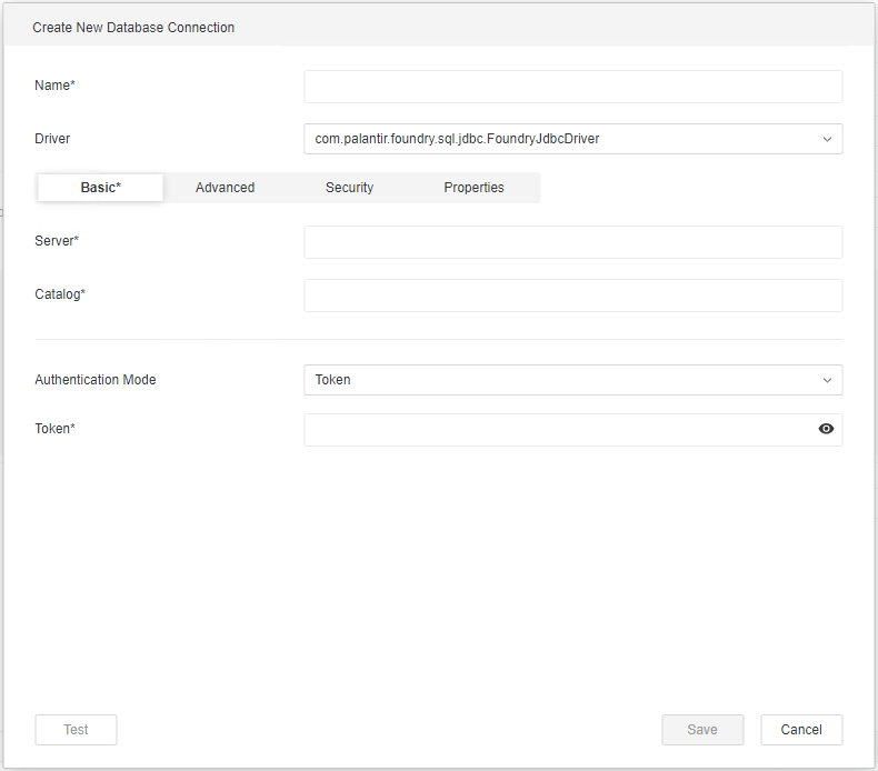 Configure Foundry connection in MicroStrategy