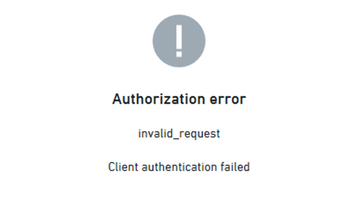 PowerBI authorization error