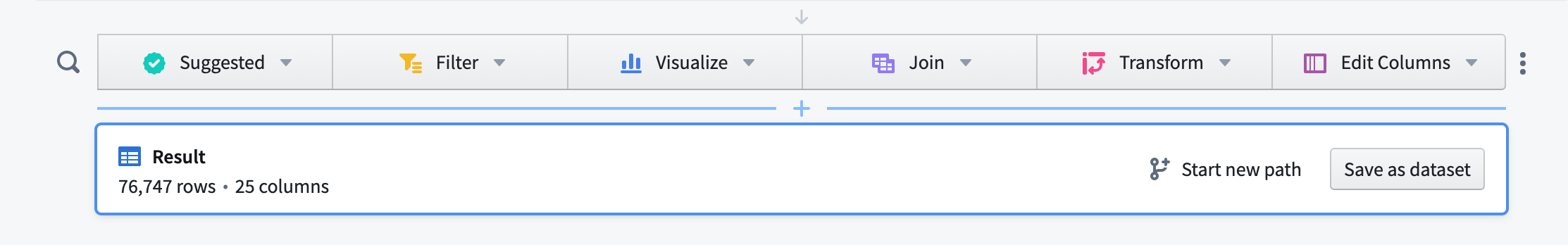 Screenshot of Contour save path as dataset