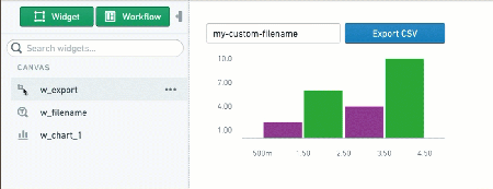 Selecting multiple widgets from the sidebar with Shift+click