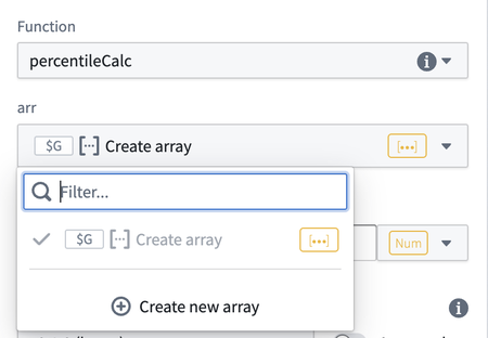 Quiver screenshot showing how to pass an array into a function on objects.