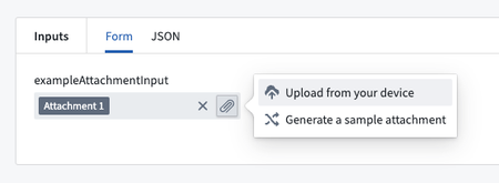 Using attachments as function inputs in Code Repositories.