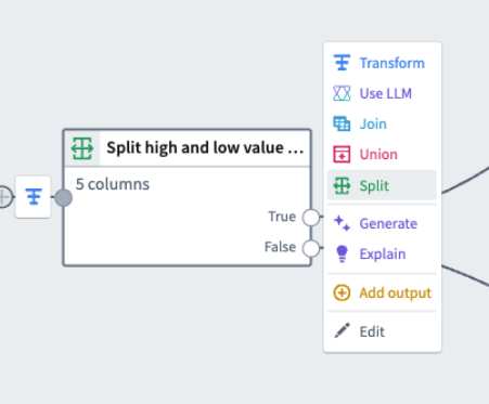 The new split transform feature is accessible from the right-click menu by selecting Split.
