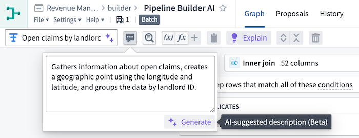 Use Explain to suggest and apply helpful transform path names and descriptions