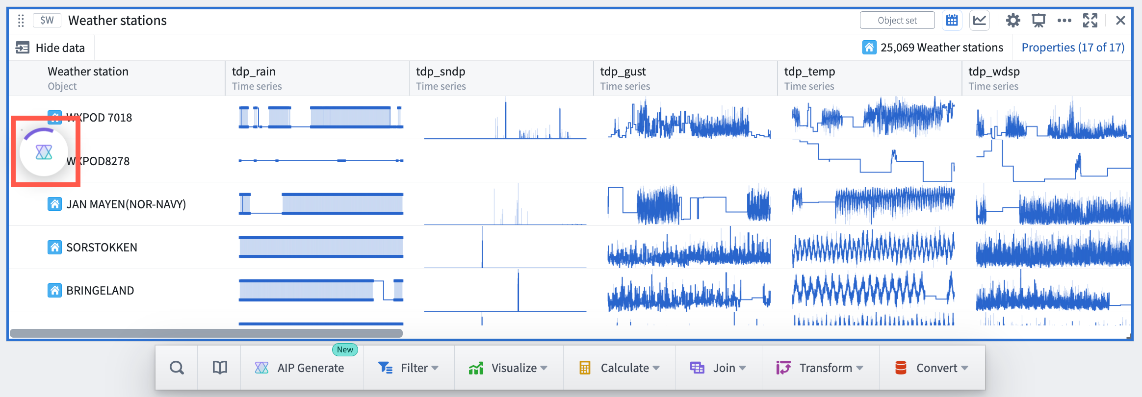 AIP minimized during runtime.