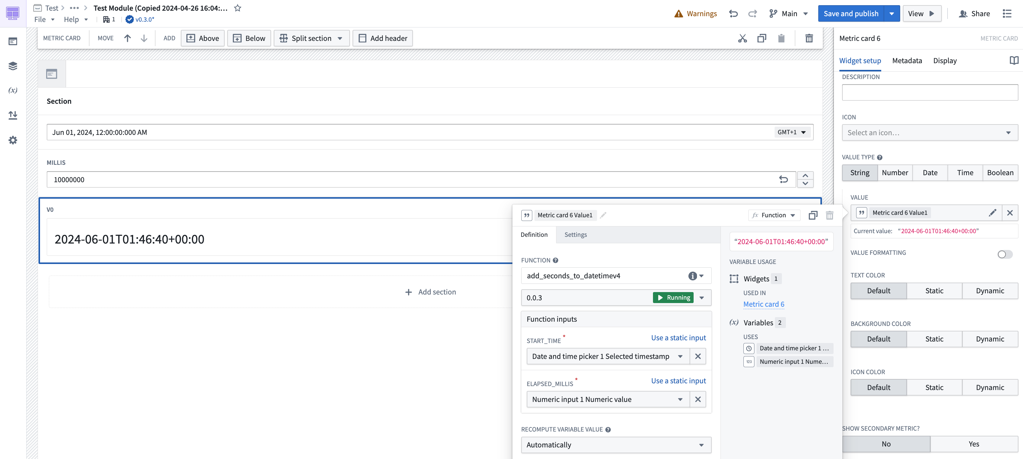 Deployed functions in a Workshop module