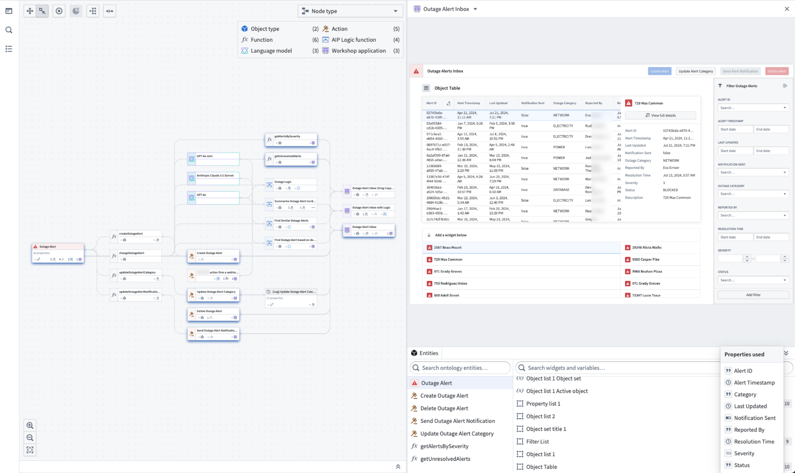 Workflow Builder is an interactive workspace for understanding and managing applications.