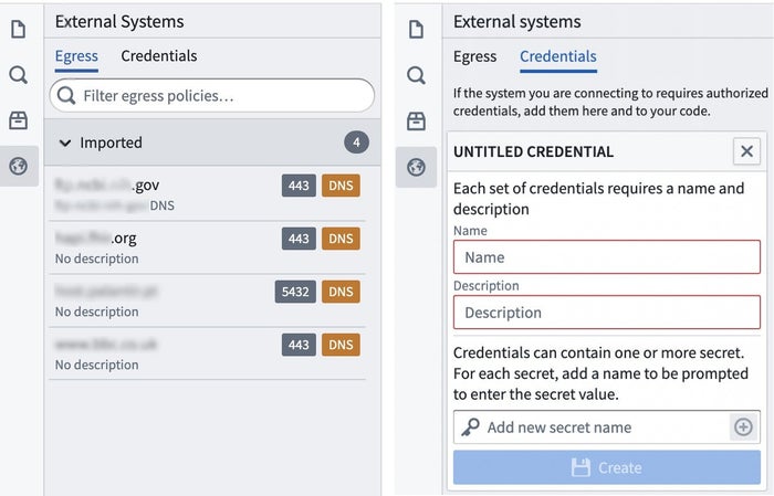 Configure network egress options