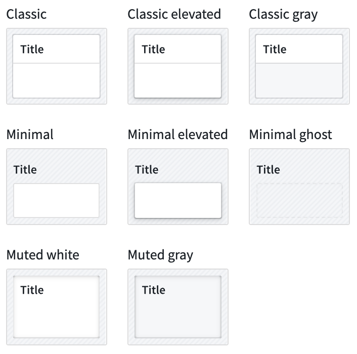 Example of padding controls