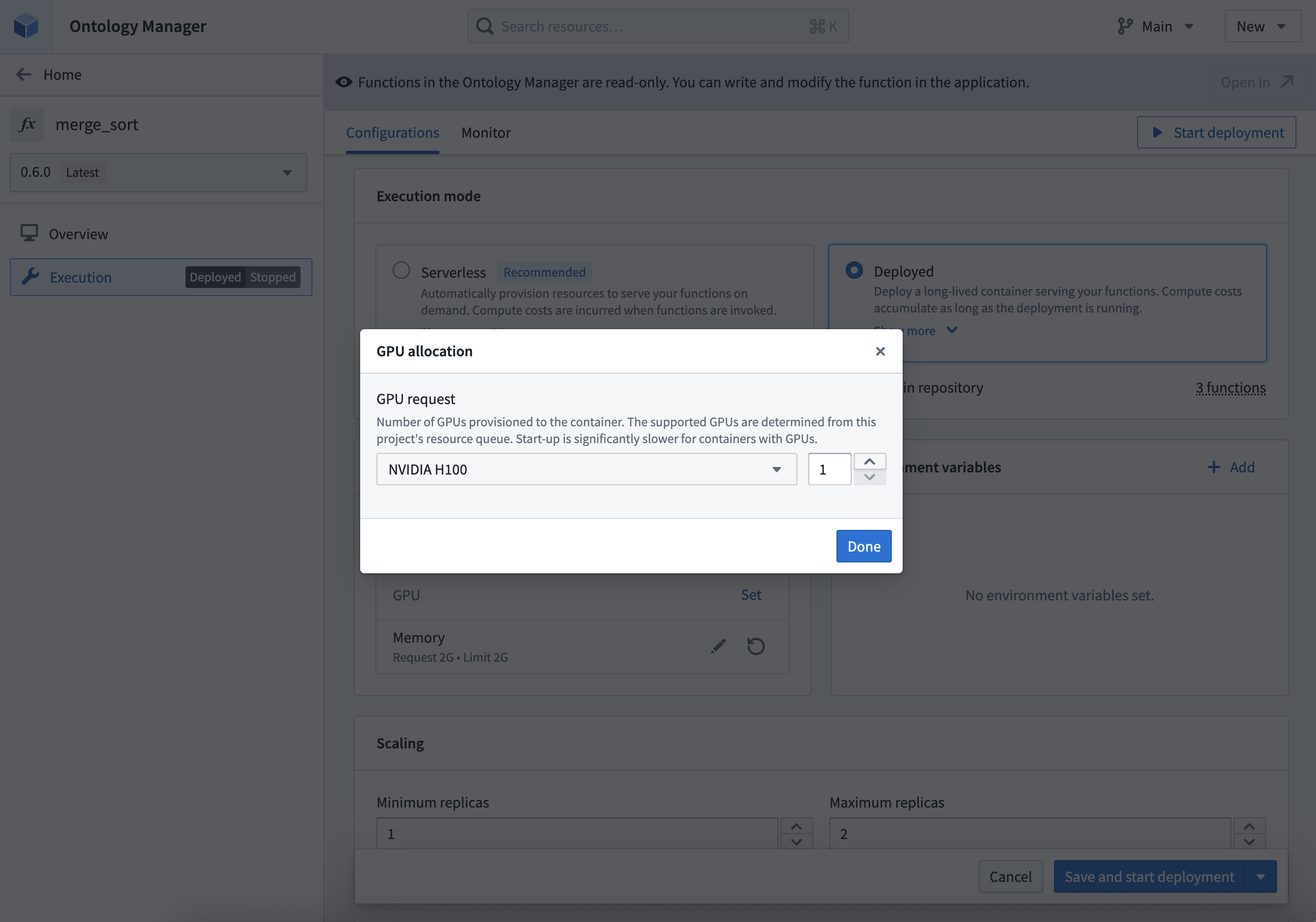 Allocate GPUs based on availability in the projects resource queue.