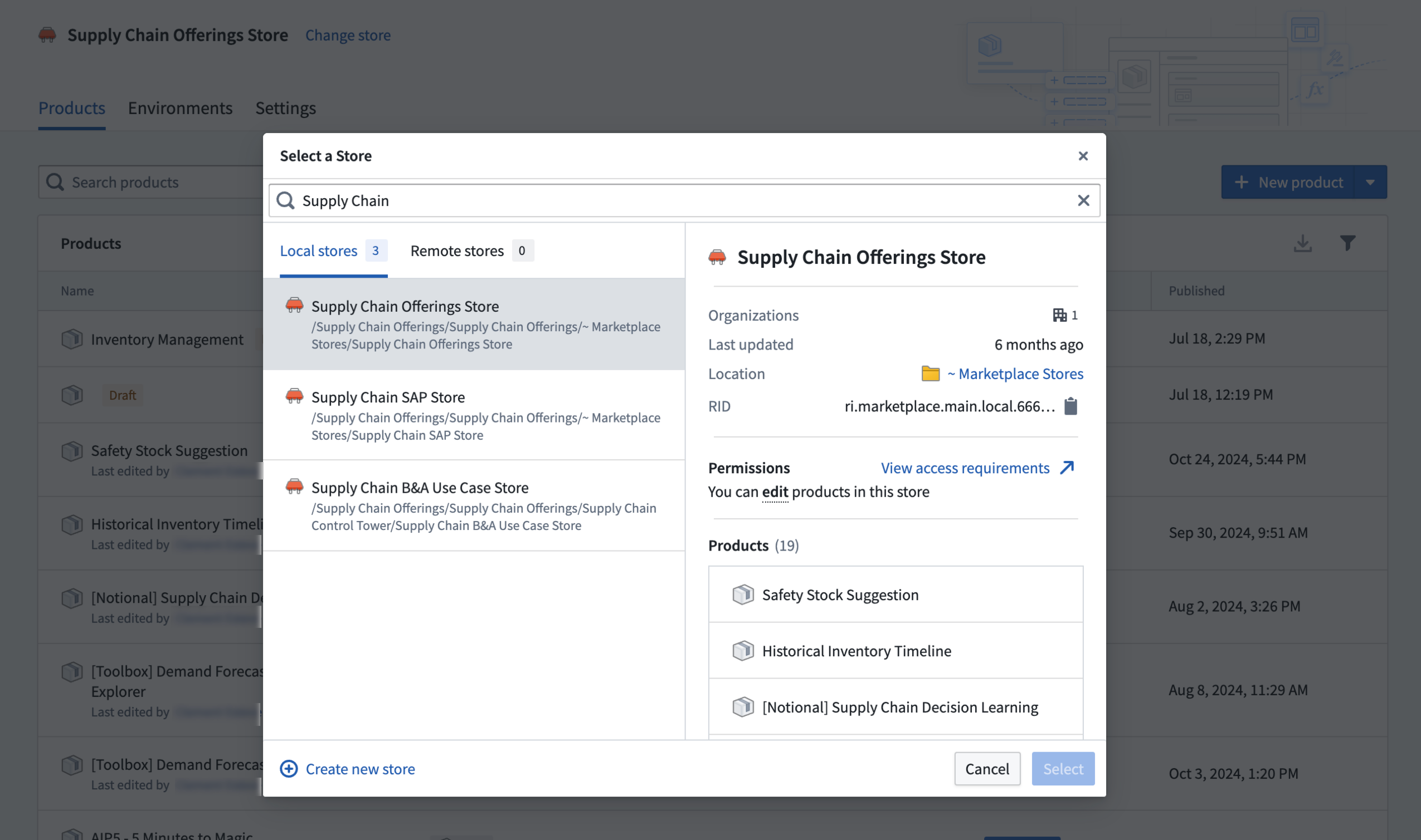 Create a Marketplace store in DevOps.