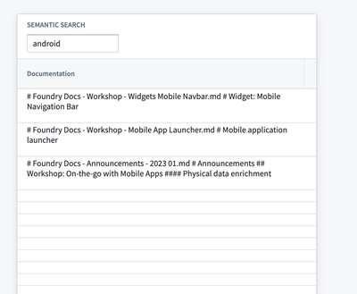 Semantic search panel 2