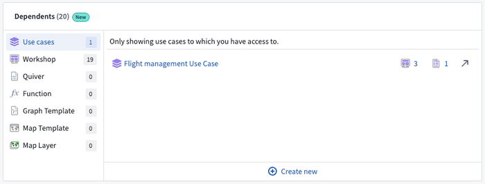 Use cases filtering in the resource selector.