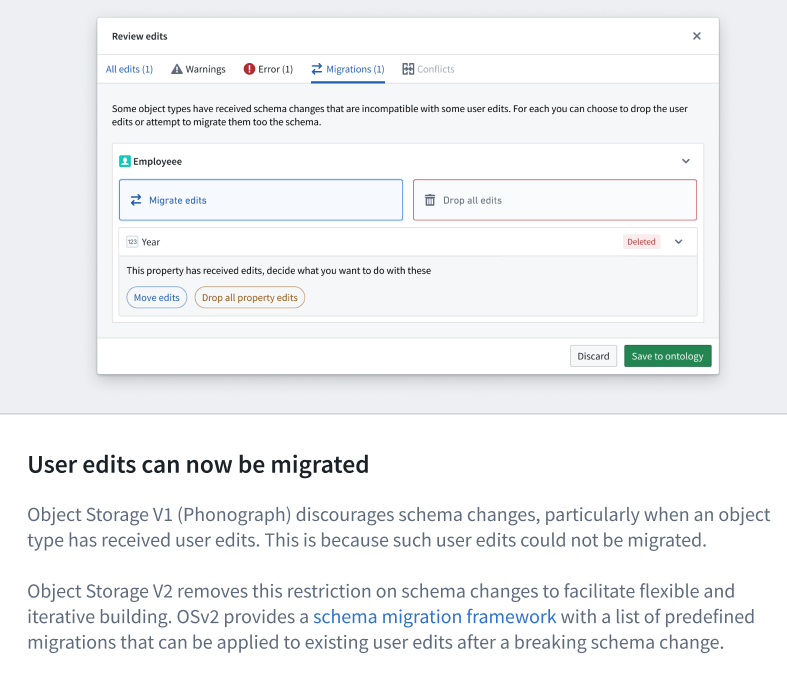 User edits can now be migrated