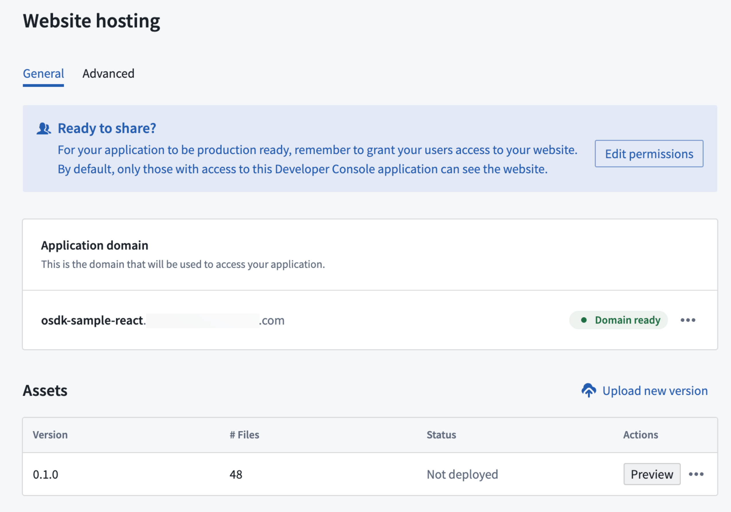 Website hosting menu.