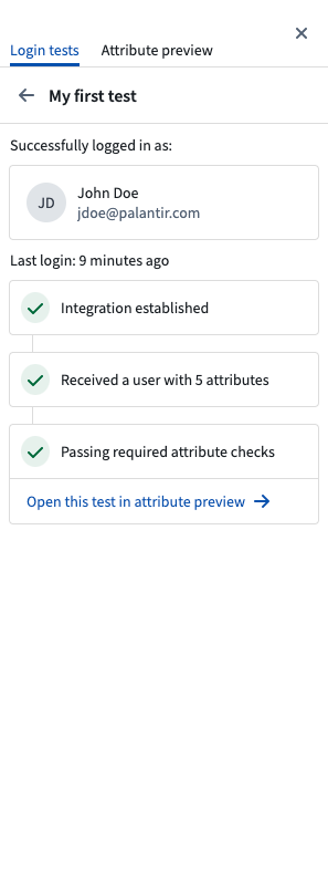 Login tests