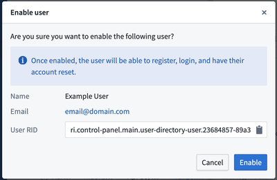 User directories enable user dialog.