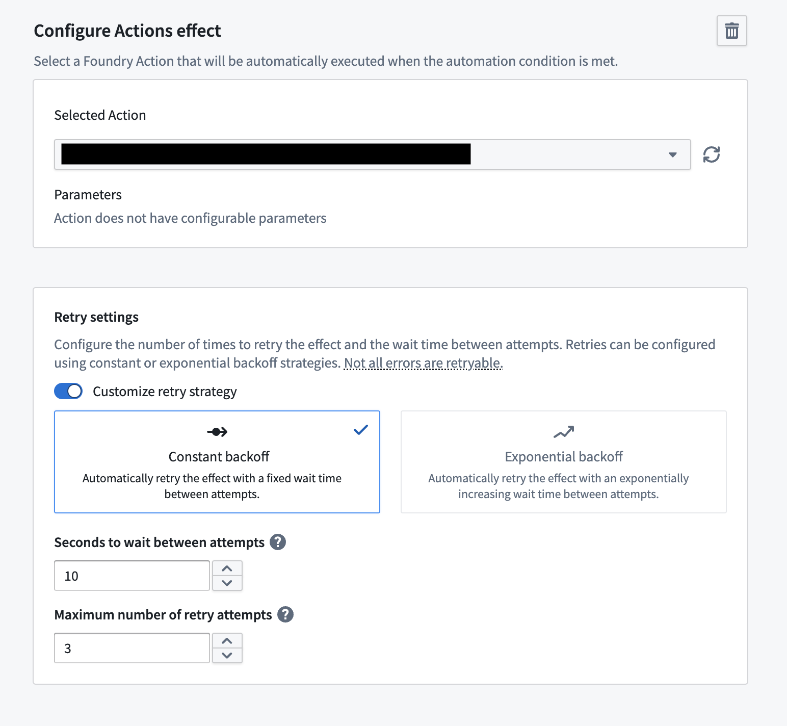 effect retry configuration