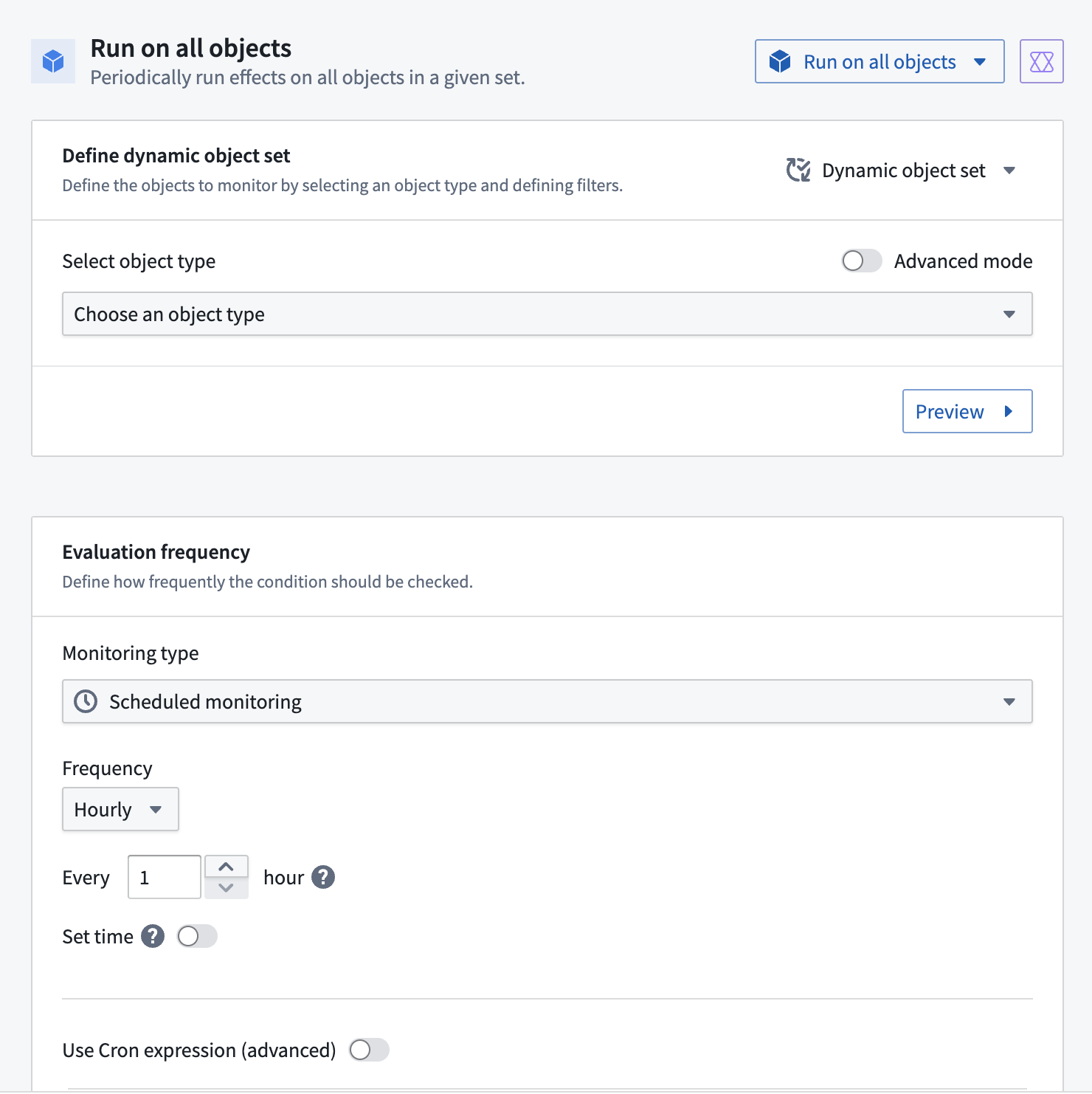 Example run on all objects
