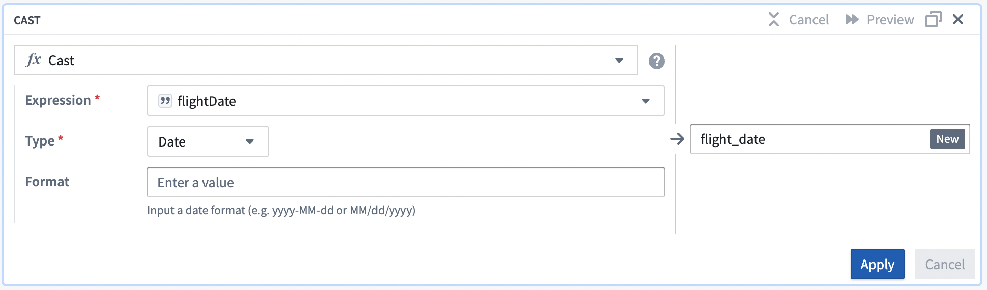 A completed cast transform board.
