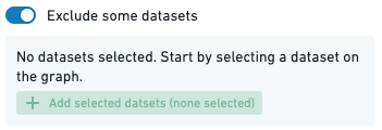 Exclude datasets from build