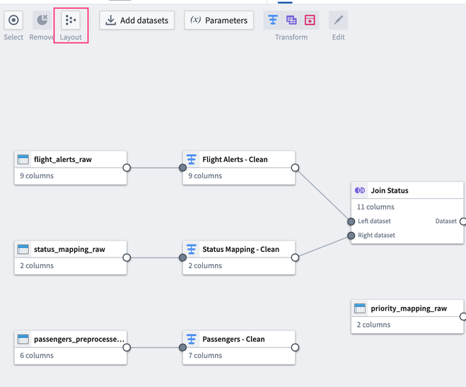 Screenshot of Pipeline reorganized