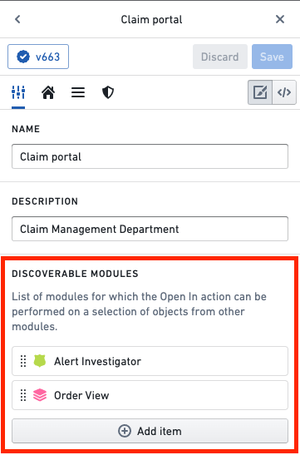 Discoverable modules