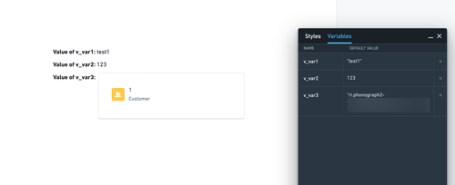 Navigation Slate variables