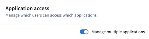 Disable multiple analysis applications with the toggle.