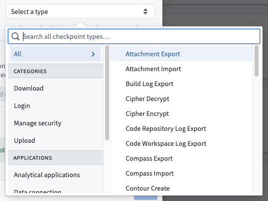 checkpoint-type-selector