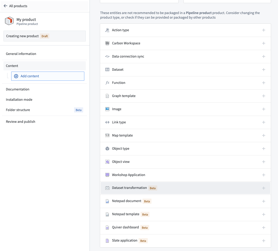 add dataset transformation