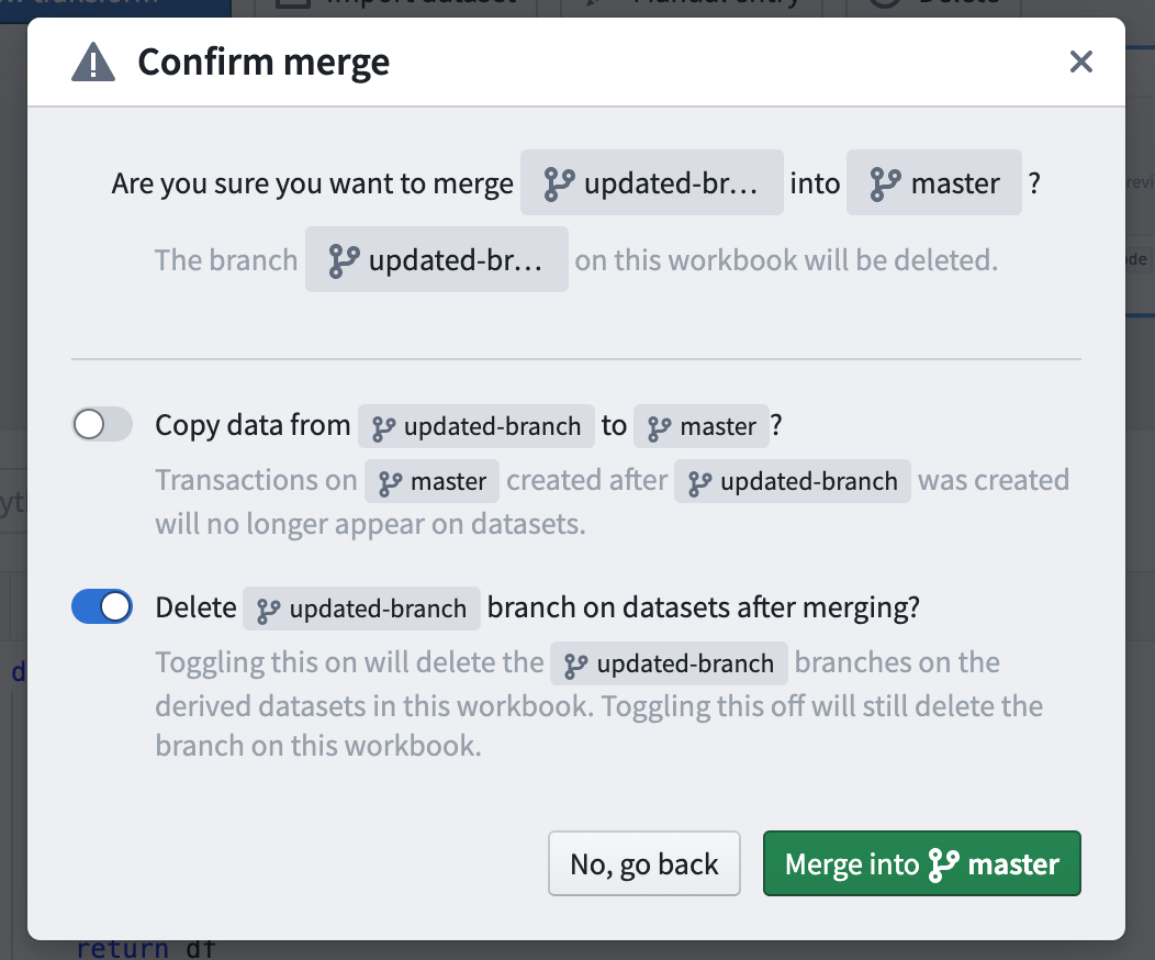 confirm merge