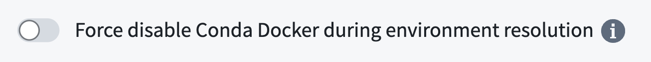 conda docker toggle