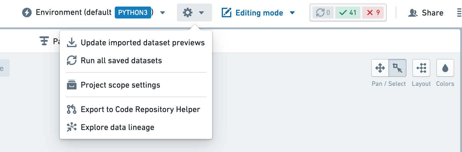 repository-export-button