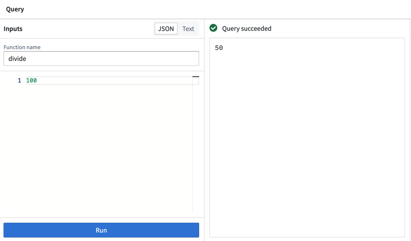 Divide Query Result