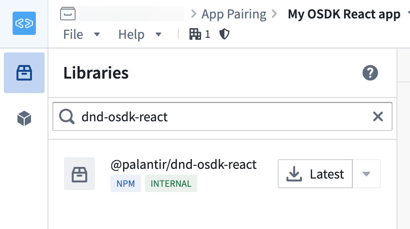 The drag and drop library is displayed in the Libraries panel of a workspace.
