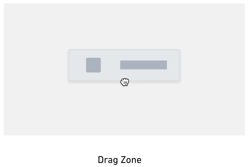 A sample drag zone.