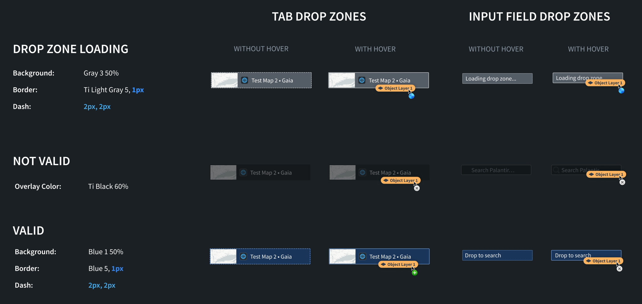 Small drop zone